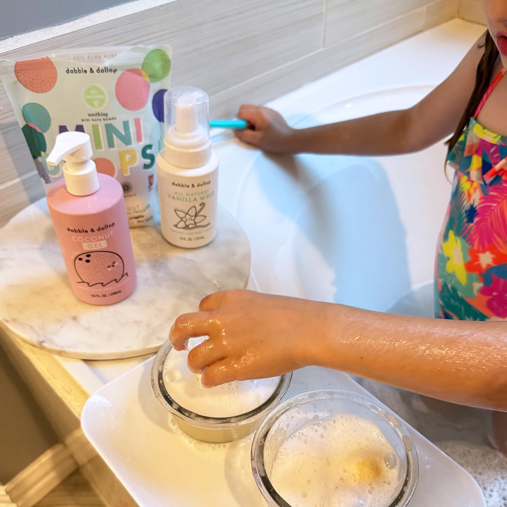 Dabble & Dollop resealable pouches protect mini bombs and scents