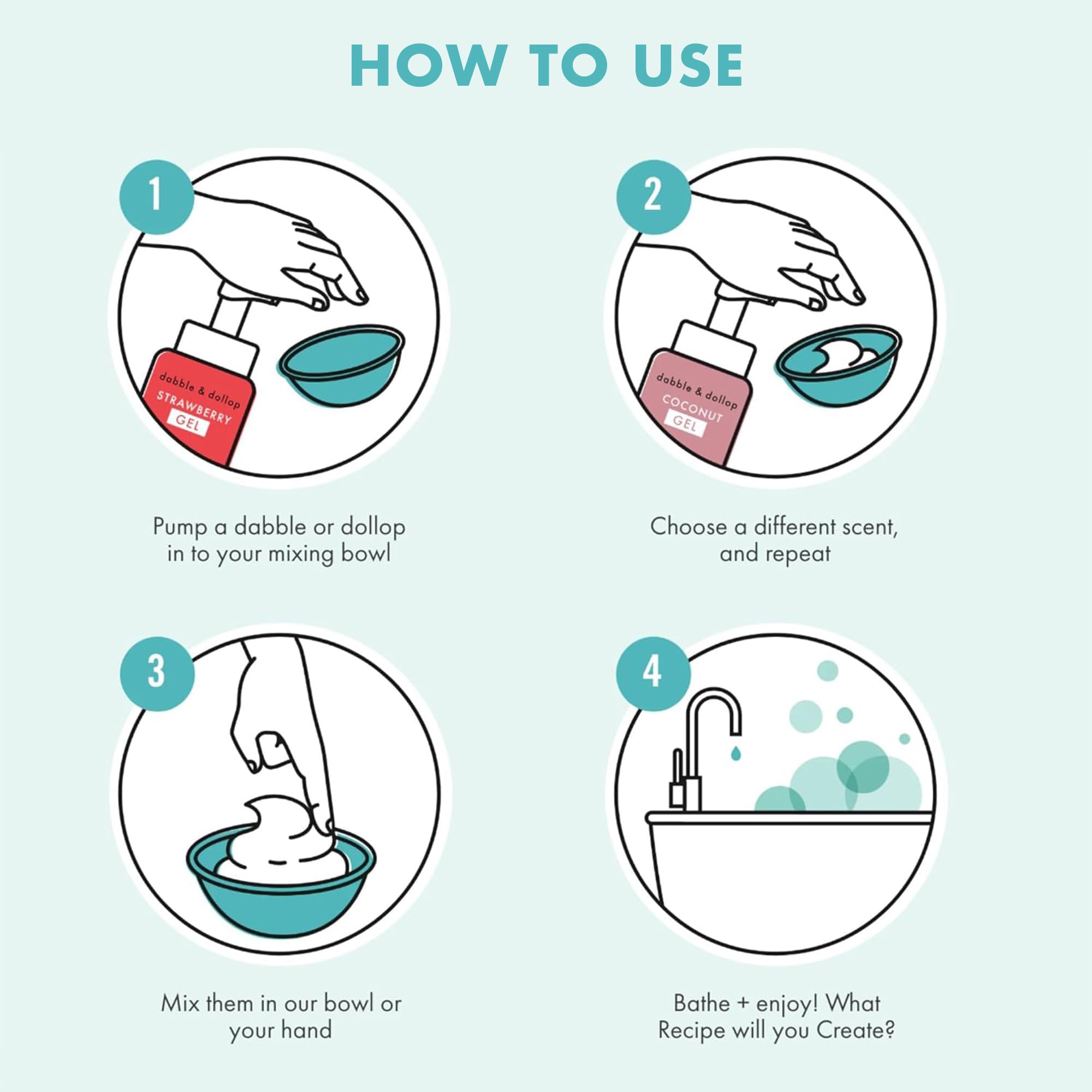 Dabble & Dollop tear-free formula bottle—gentle cleansing for sensitive skin.