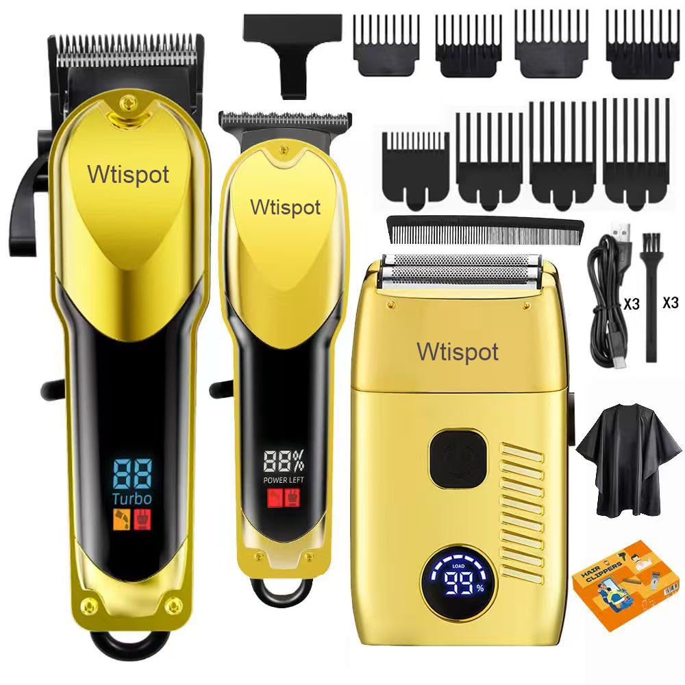 Dabetechts hair clippers with LED display for precise at-home styling