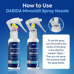 DABIDA Minoxidil beard growth image highlights styling-ready facial hair support.