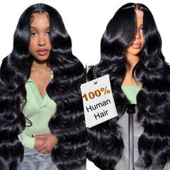 DACHIC 200% density body wave wig with 13x6 lace front for full, natural volume