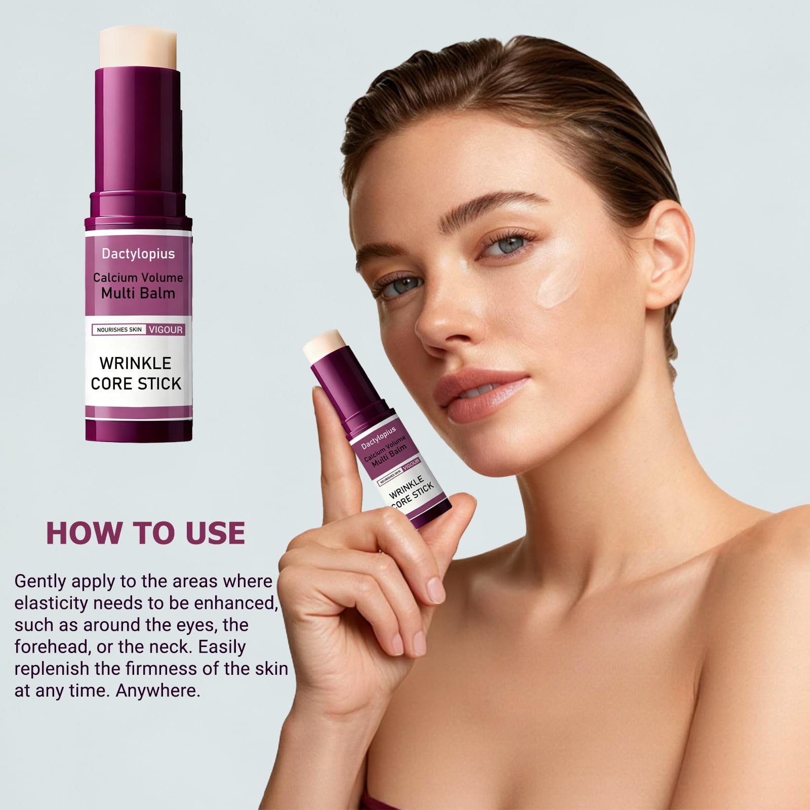 Dactylopius balm stick's non-greasy hydration leaves comfortable skin after use.
