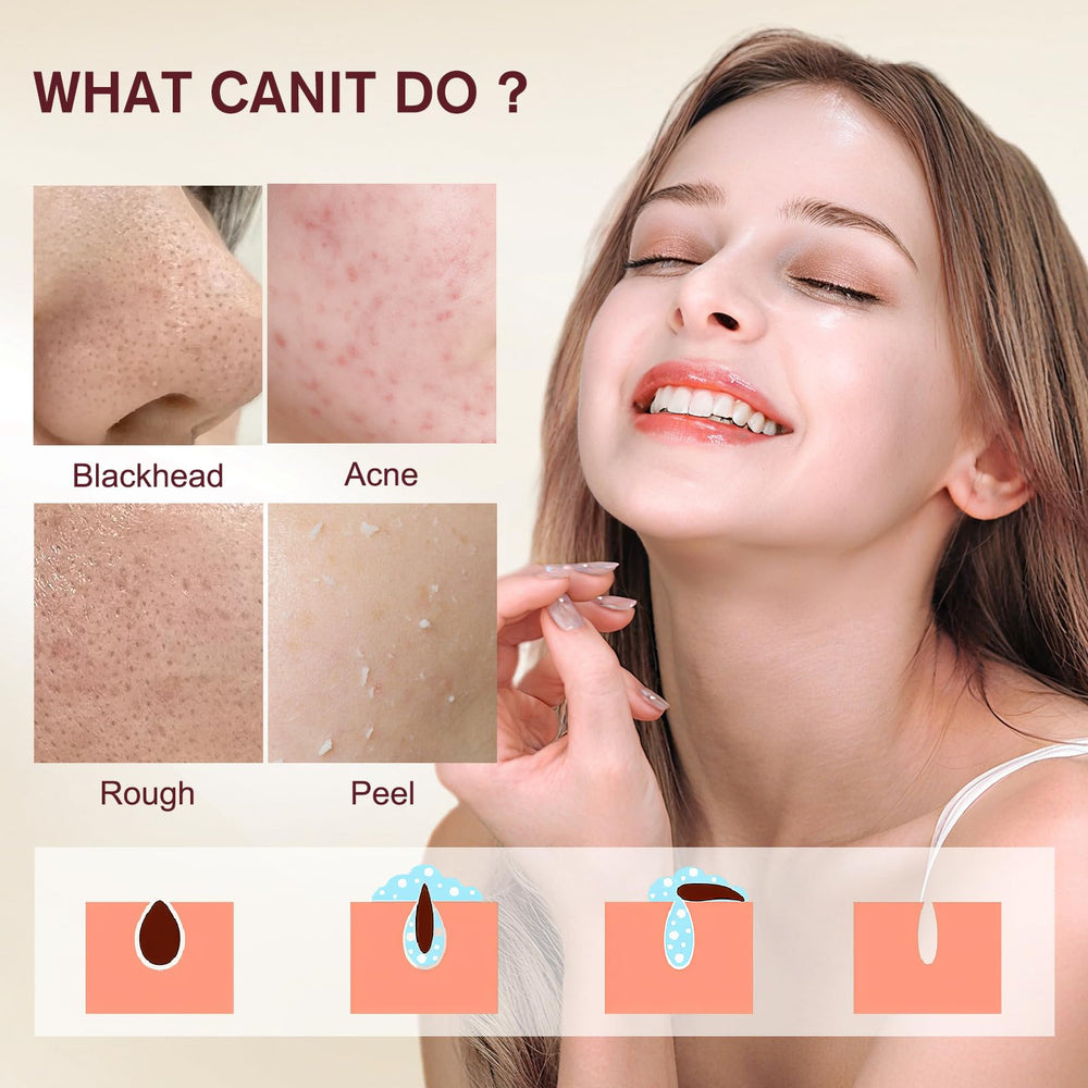 Dactylopius duo presented with before-after skincare results for refined texture.