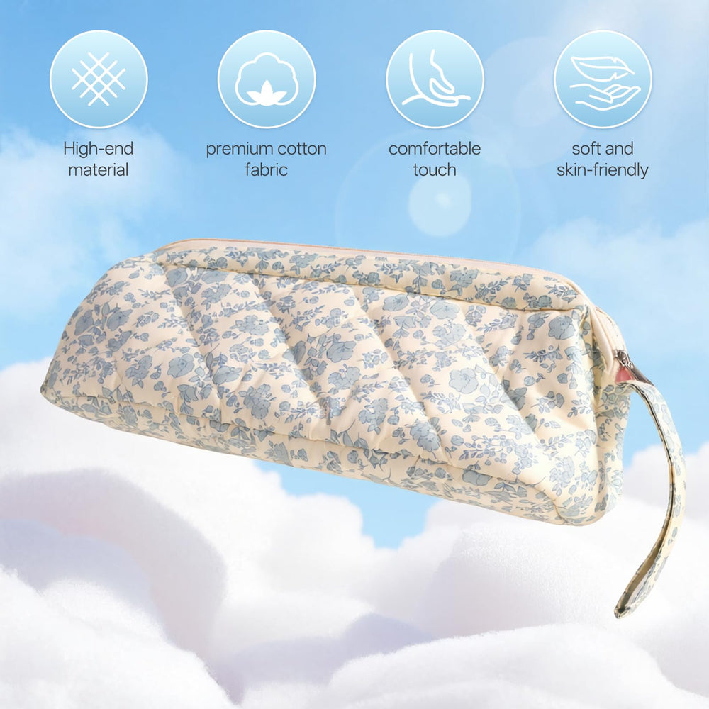 dadop blue flower travel bag fits Dyson Airwrap and Shark tools securely.