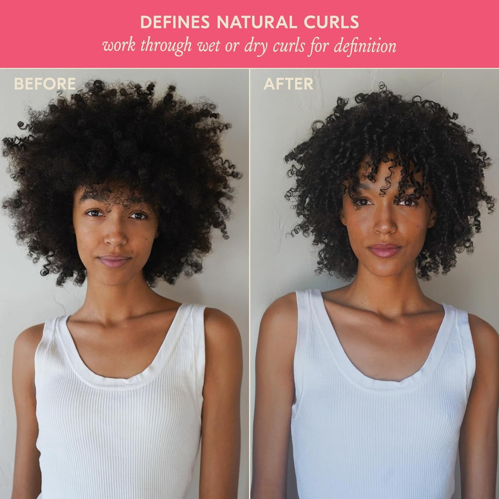 DAE Cactus Fruit 3-In-1 Styling Cream applied to hair for quick styling or prep.