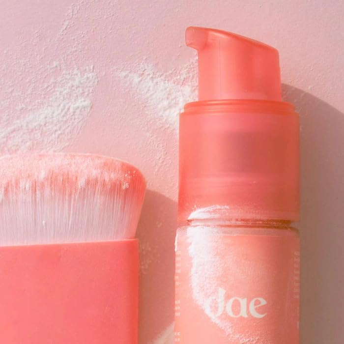 DAE Fairy Duster brush-in-hand ready for quick refresh on the go.