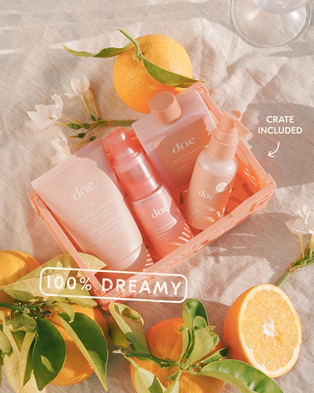 DAE Freshly Squeezed Wash Set travel pack fits in gym bags.