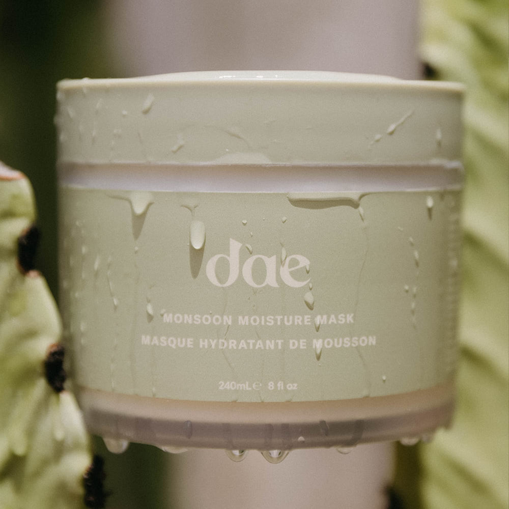 DAE Monsoon Moisture Mask apply weekly for moisture boost.