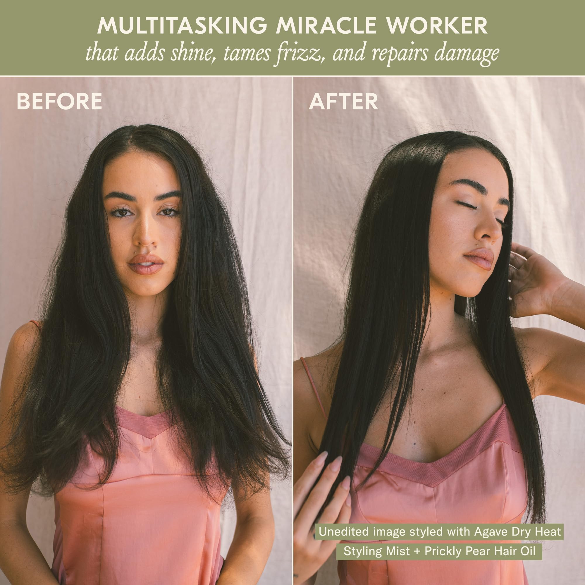 DAE hair oil adds healthy shine and softness.