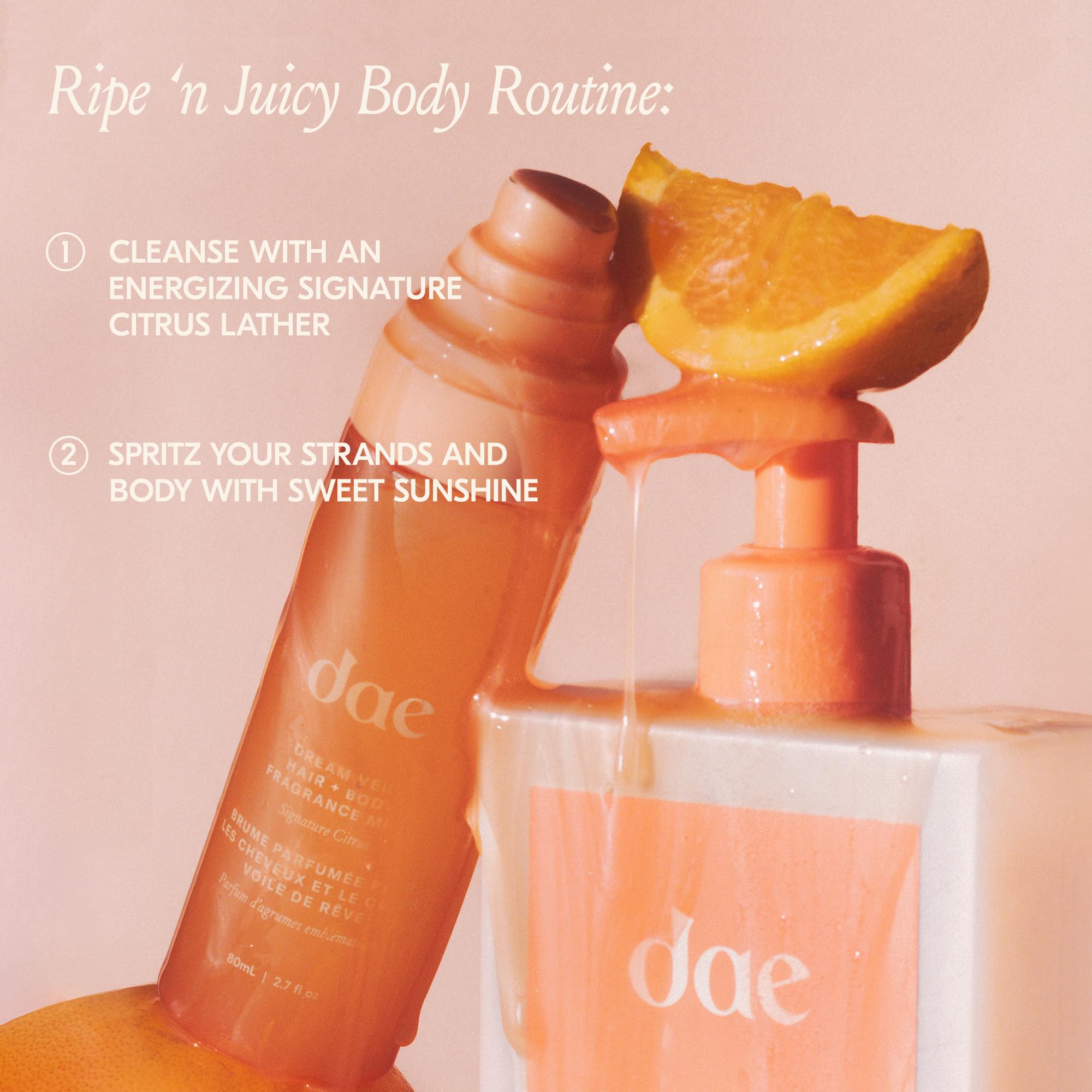 Recyclable packaging of DAE Beaming Body Wash for sustainable choices