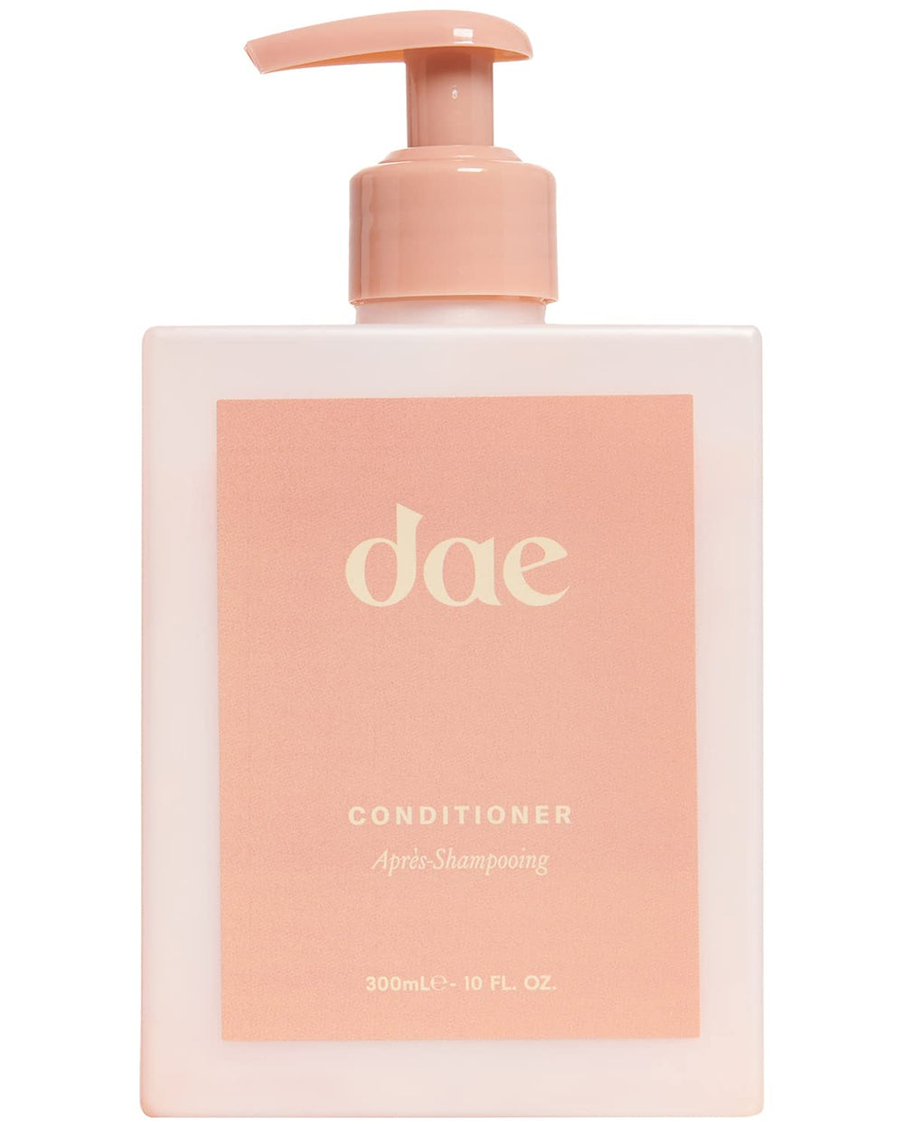 DAE Signature Conditioner bottle provides hydration for all hair types and shine.