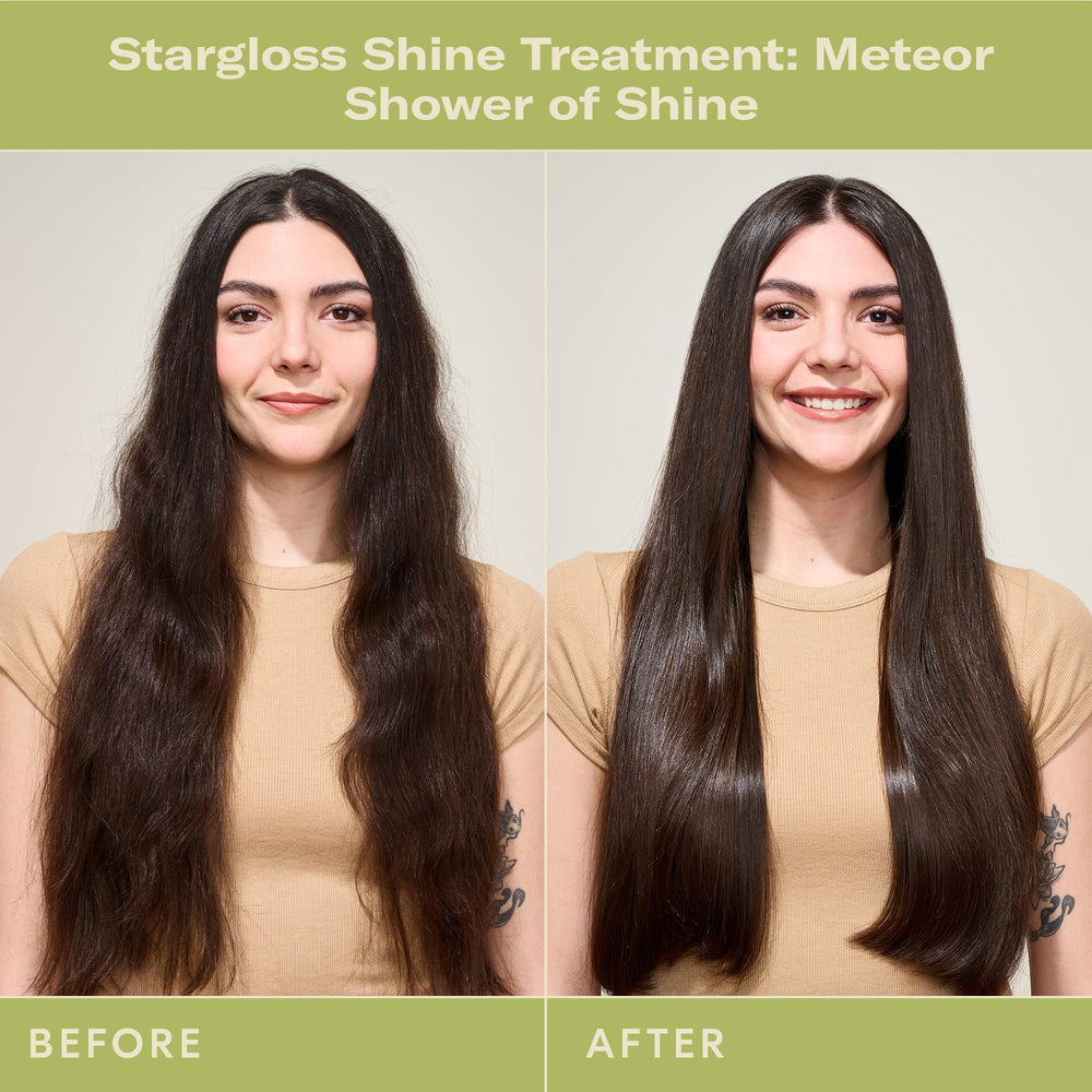 DAE Stargloss ingredients close-up highlights prickly pear, moringa oils, shea butter