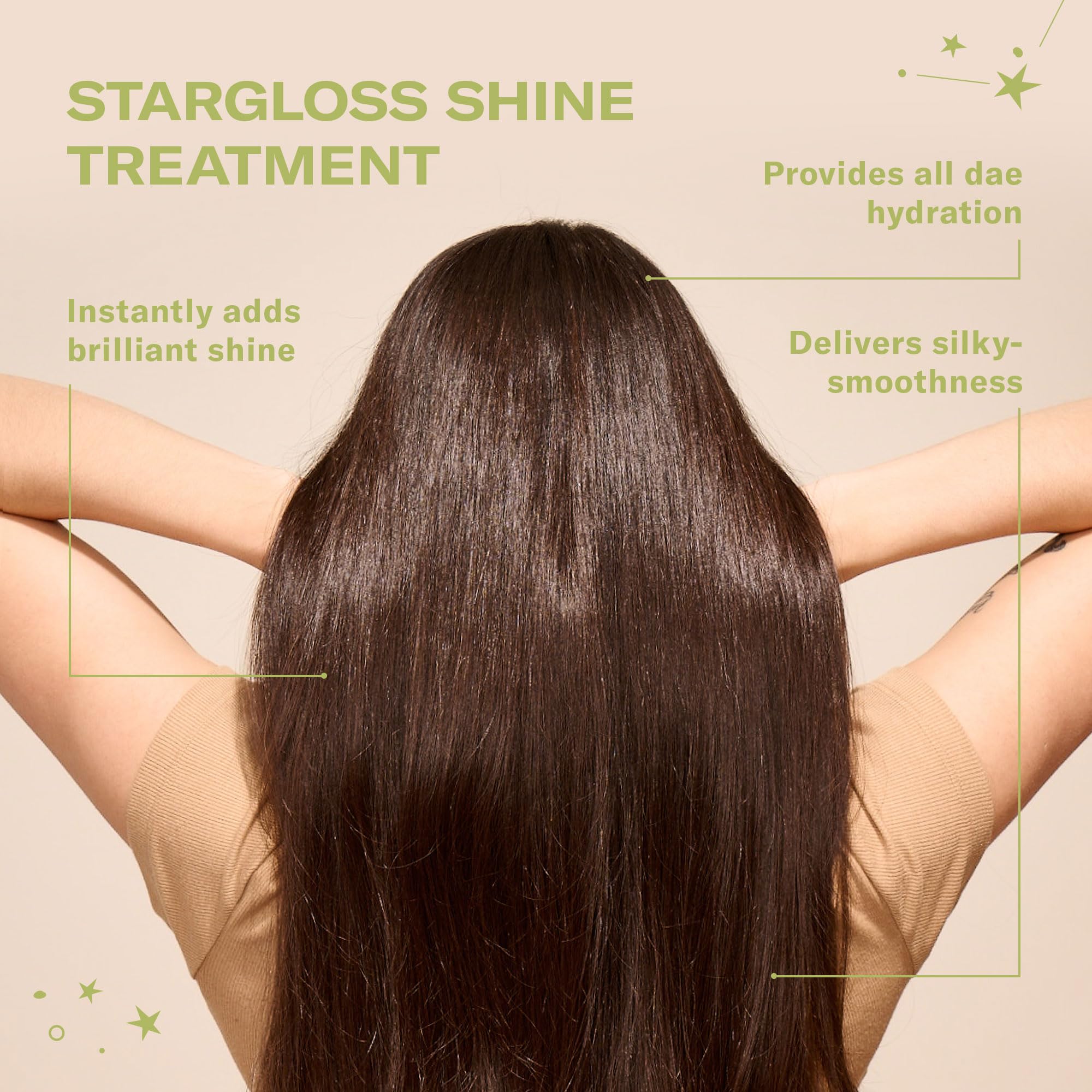 DAE Stargloss Shine Treatment close-up shows creamy formula for hydration
