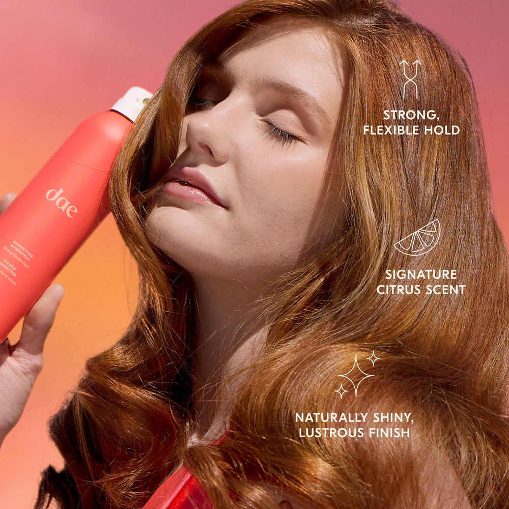 DAE Sunsetter hairspray spray nozzle close-up showing precision hold