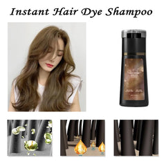 DafPrauy hair-dye-shampoo packaging closeup highlights natural ingredients.