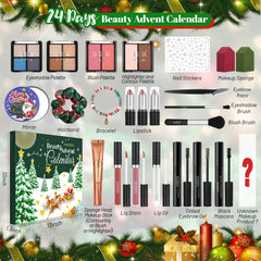 DAGEDA Beauty Advent Calendar 2025 24-day countdown unboxing reveals daily makeup surprises.