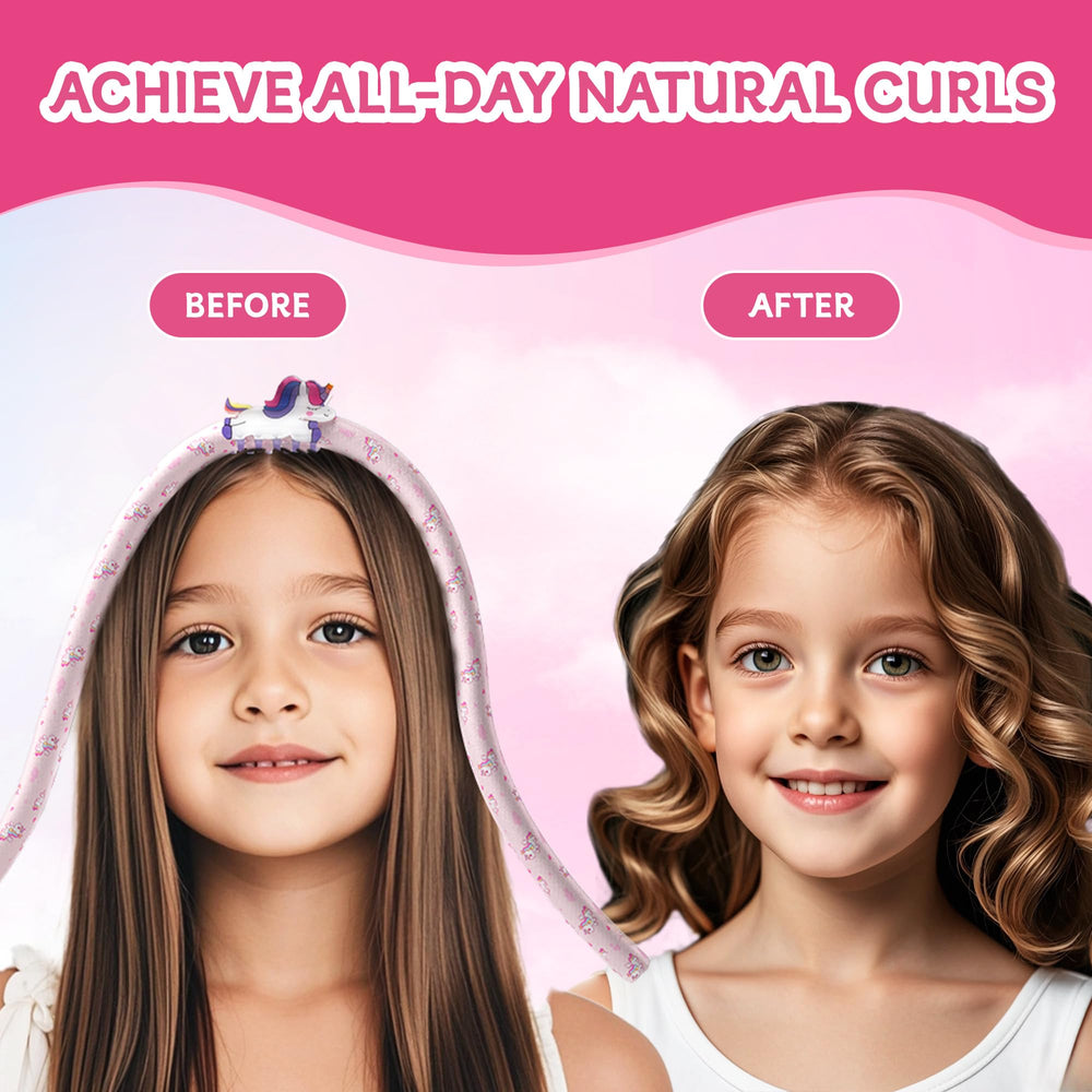 DAGORTE unicorn hair rollers with silk fabric deliver smooth, tangle-free results