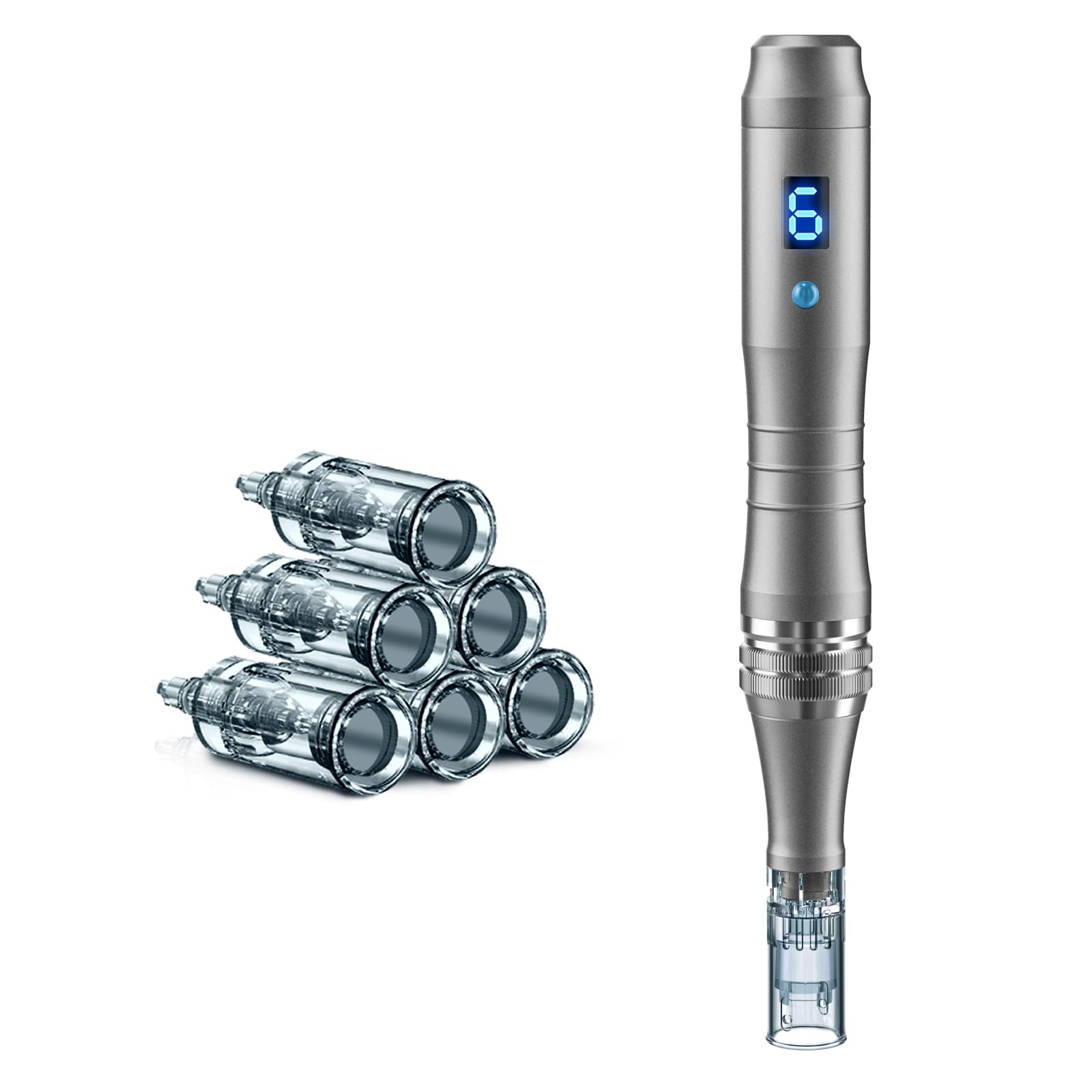 DAHOZE Microneedling Stamp Pen cleaning steps illustration.