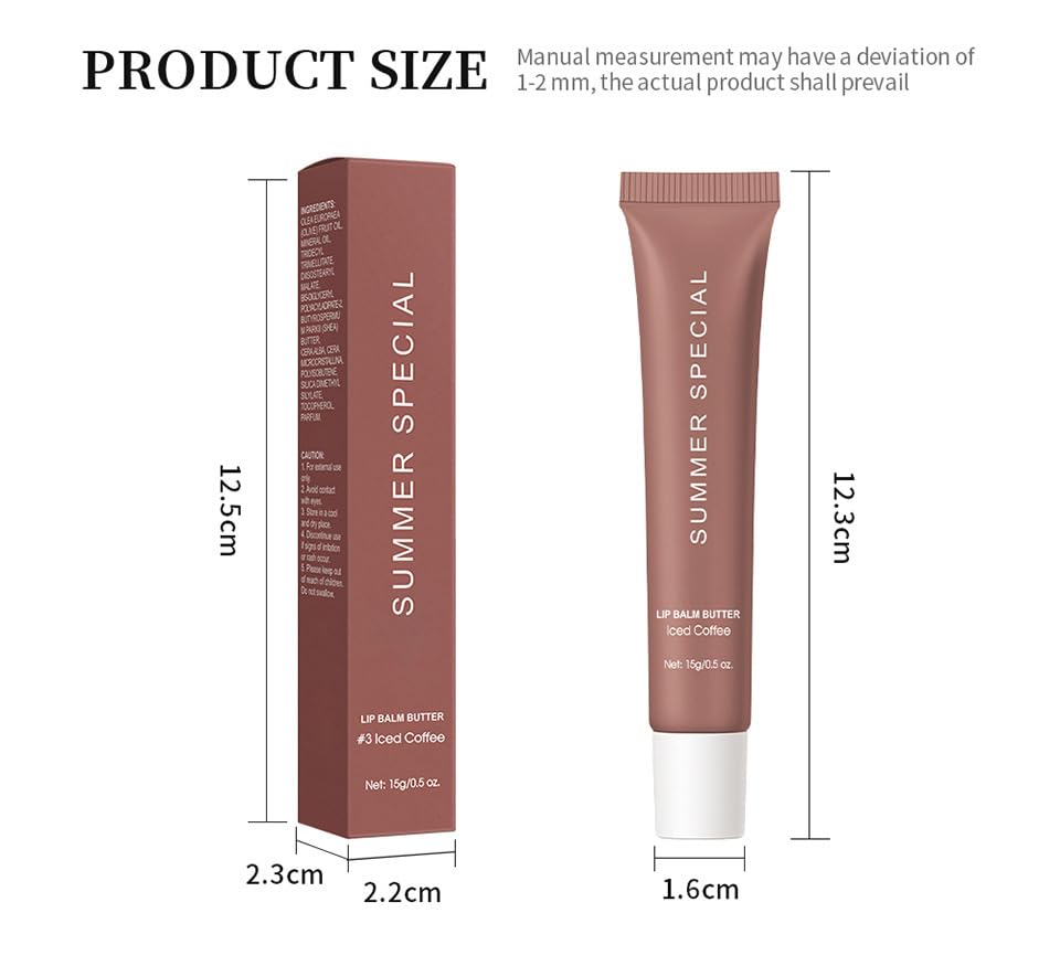 DaiLaiFu 5-color balm set closeup communicates portable, all-season lip care on the go.
