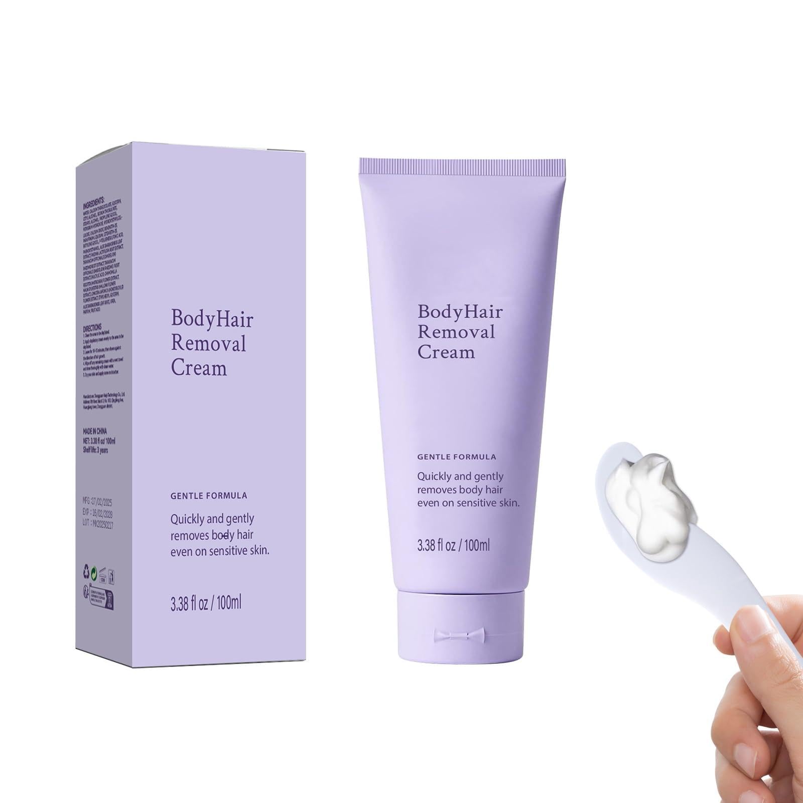 DaiLaiFu hair removal cream bottle highlighting gentle formula for sensitive skin.