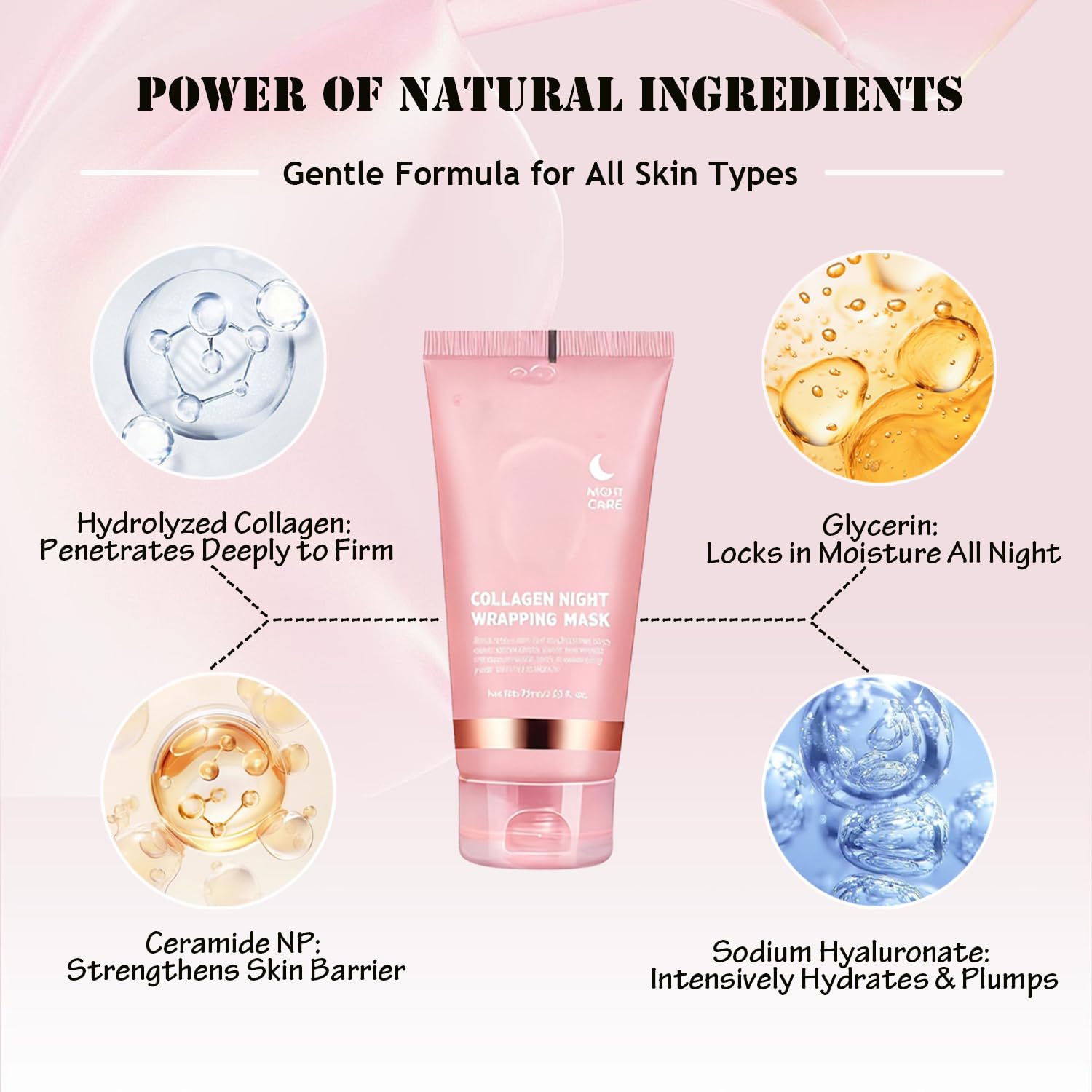 DaiLaiFu Collagen Night Wrap leak-proof cap ensures secure storage