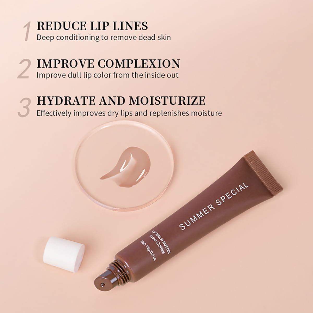 DaiLaiFu vanilla nude shade swatch emphasizes natural tint plus lightweight hydration.