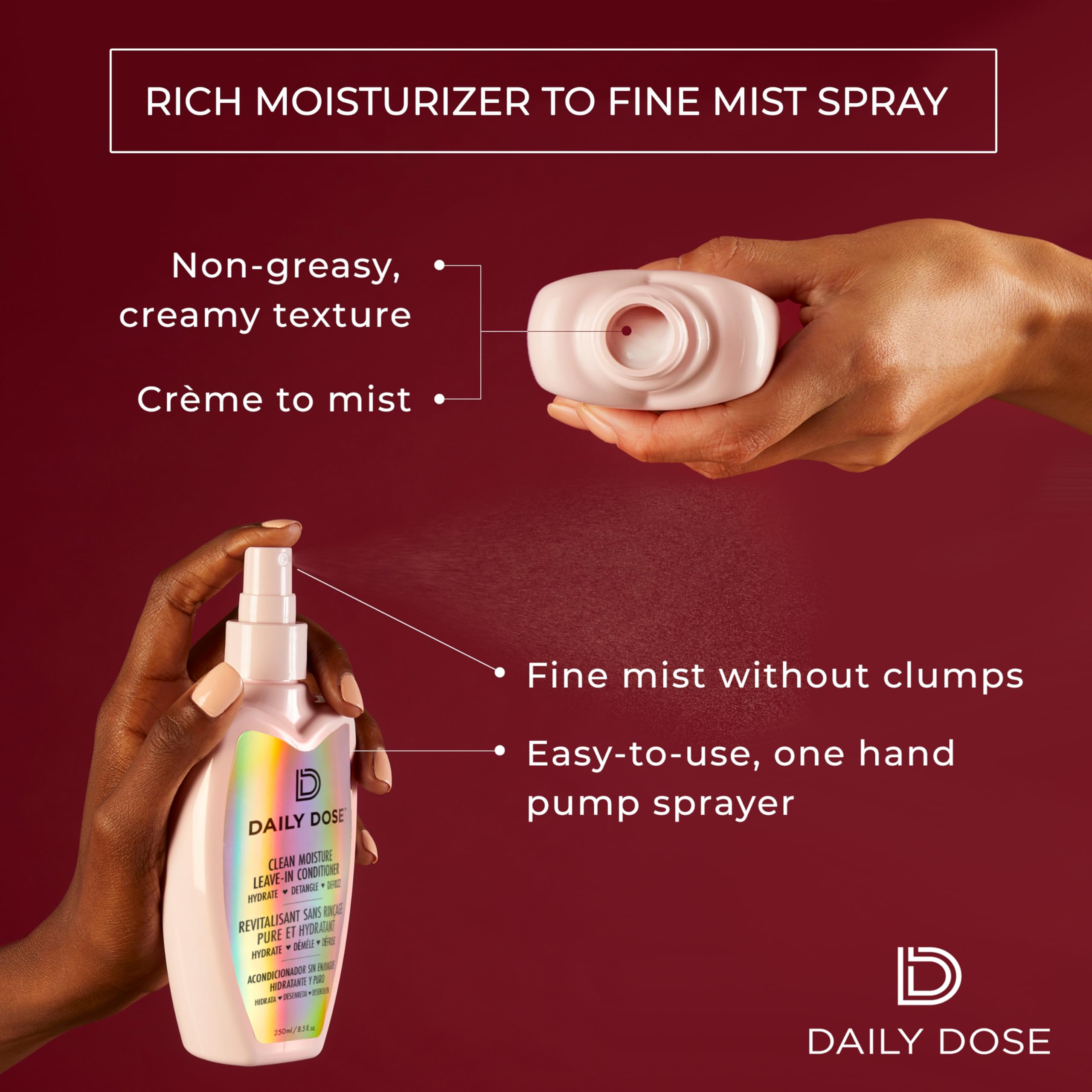 Daily Dose aloe and vitamins nourish, soften, and strengthen hair.