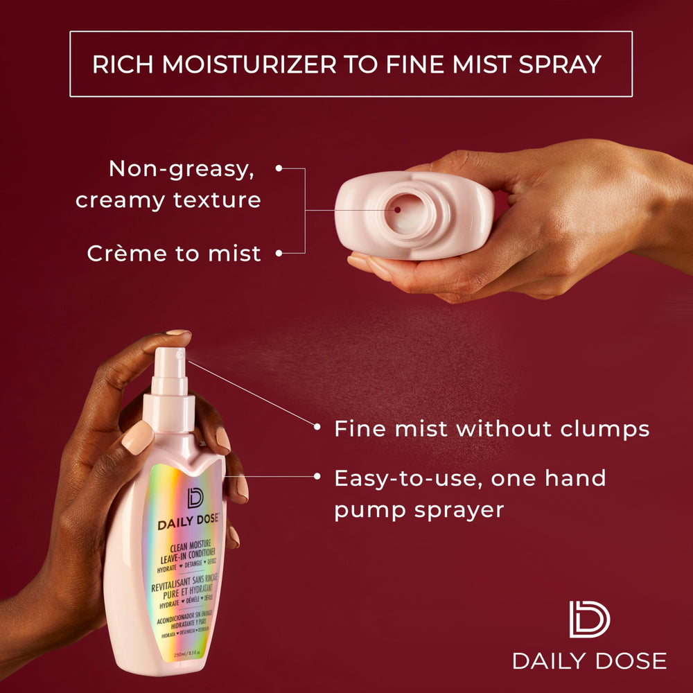 Daily Dose aloe and vitamins nourish, soften, and strengthen hair.