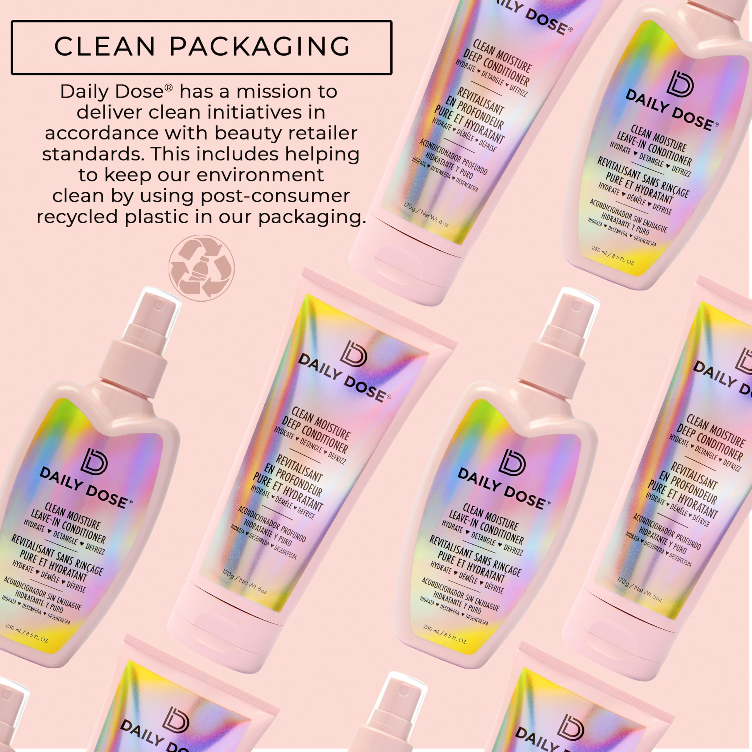 Daily Dose gift-ready packaging beside shower essentials.