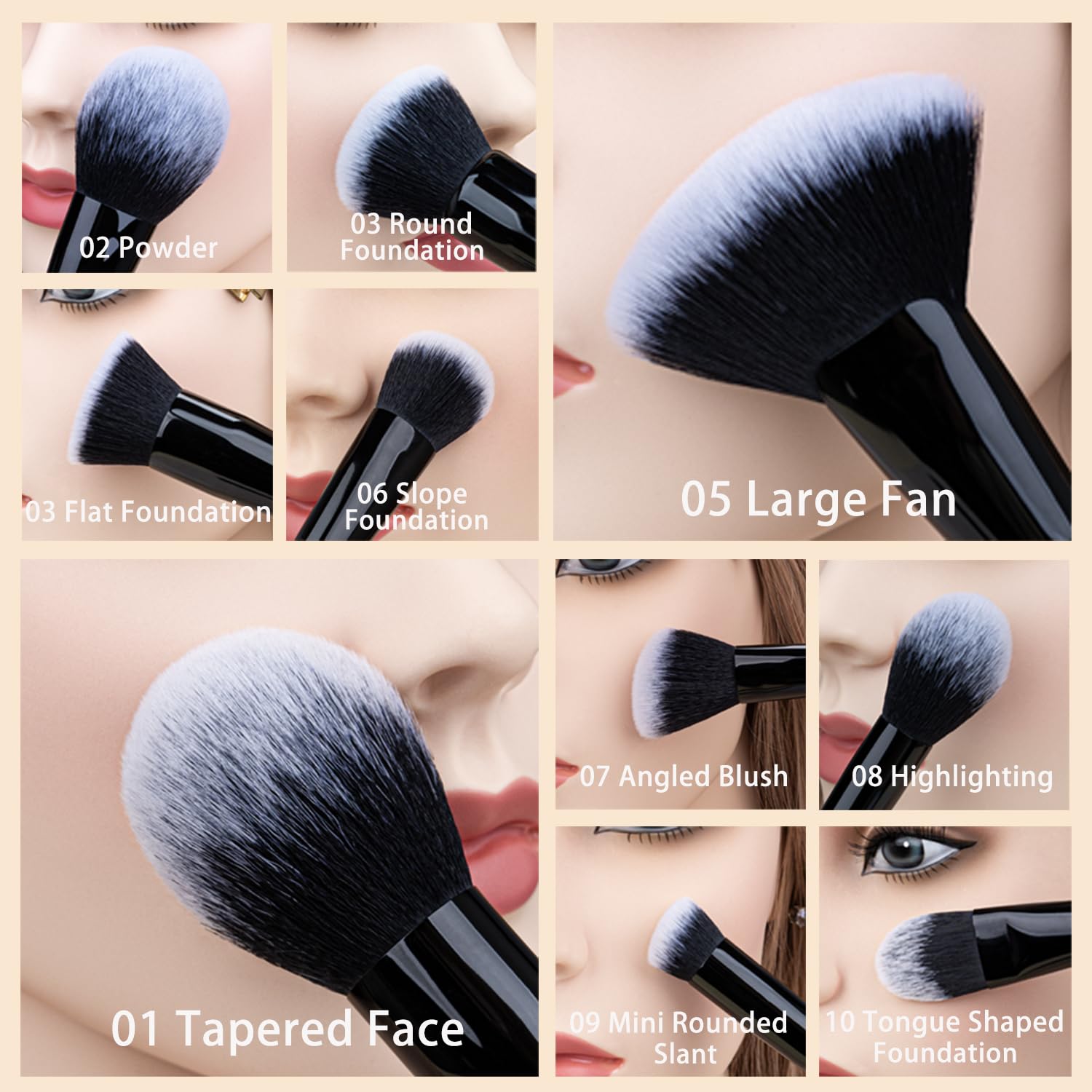 Daily Queen 29pcs brush set open case demonstrates portable kit for on-the-go routines.