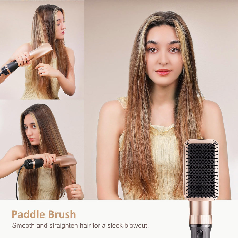 DAILYLIFE Hair Dryer Brush in use delivers salon-like blowouts at home