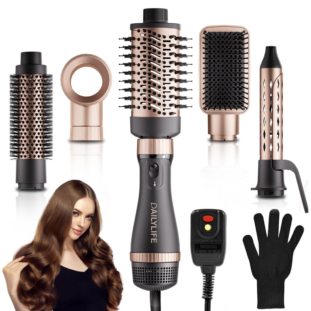 DAILYLIFE Hair Dryer Brush Set front view for versatile styling and fast blowouts