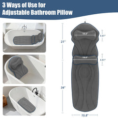 DaintyStar 5D air mesh bath pillow offers breathable cushioning for quick-dry comfort.