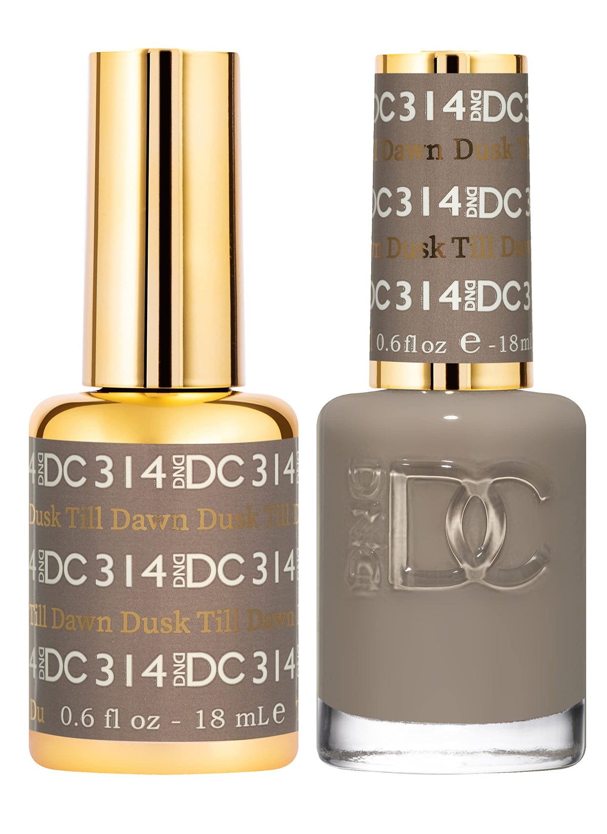 DAISY DND DND DC gel polish dusk till dawn bottle closeup showing chip-free long wear.