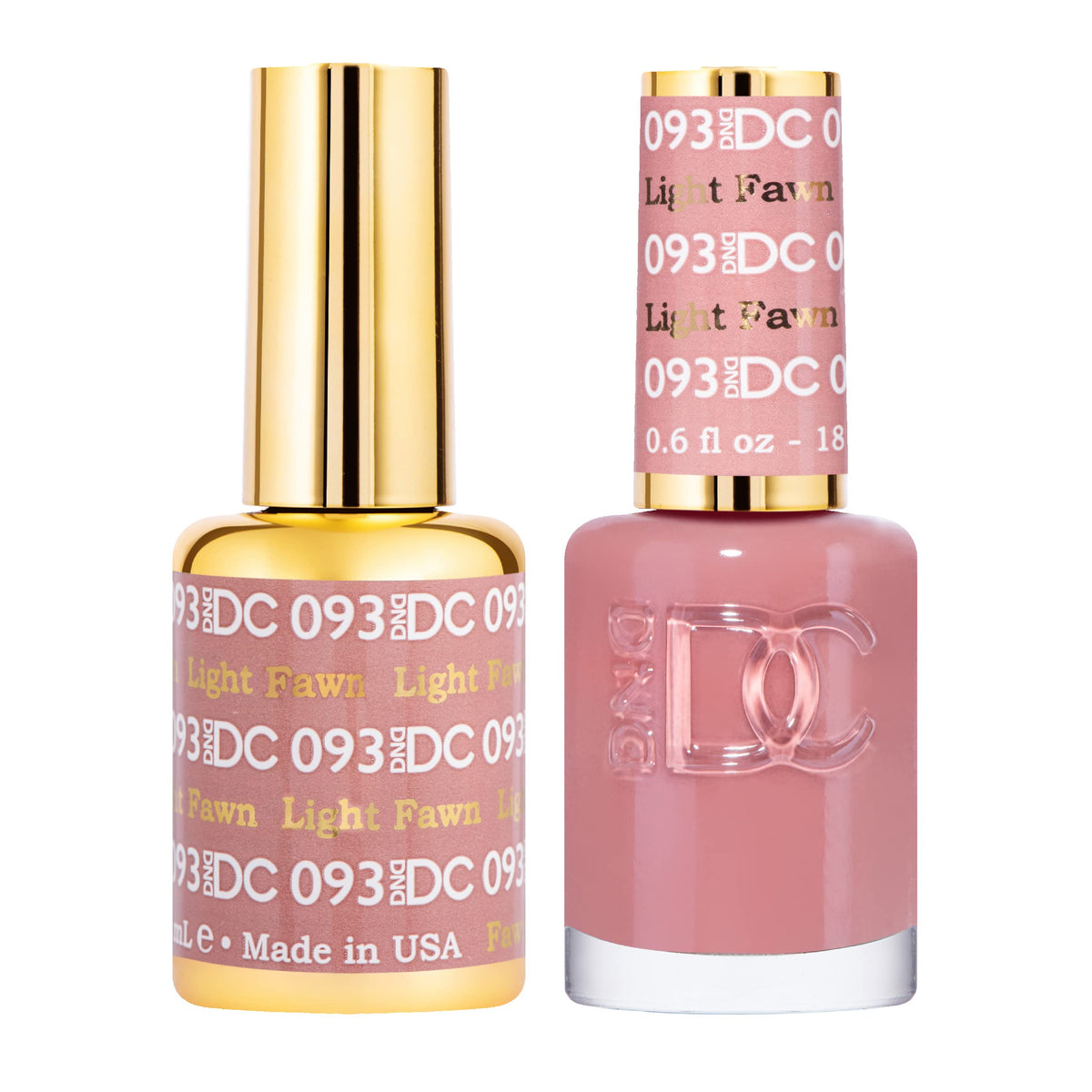 DAISY DND light fawn gel-nail-polish bottle shows lasting color option