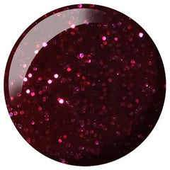 Daisy DND Metallica Plum lacquer bottle paired with gel polish for easy at-home manicures