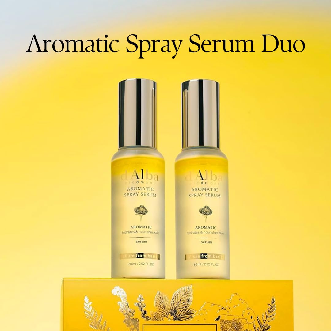 d'alba Piedmont first aromatic spray serum bottle, daily hydration boost in a refreshing mist