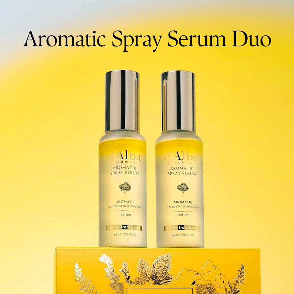 d'alba Piedmont first aromatic spray serum bottle, daily hydration boost in a refreshing mist