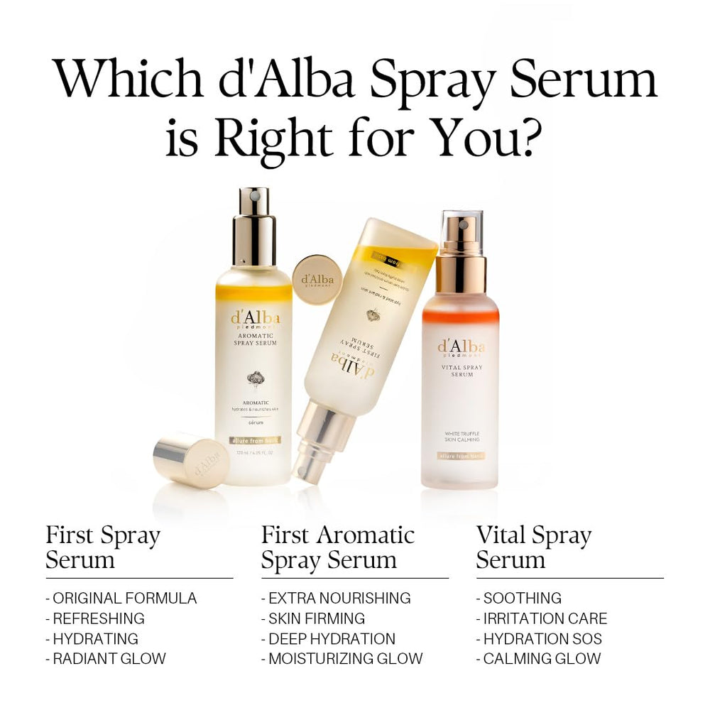 d'alba Piedmont lifestyle shot featuring the vegan gift set on a vanity