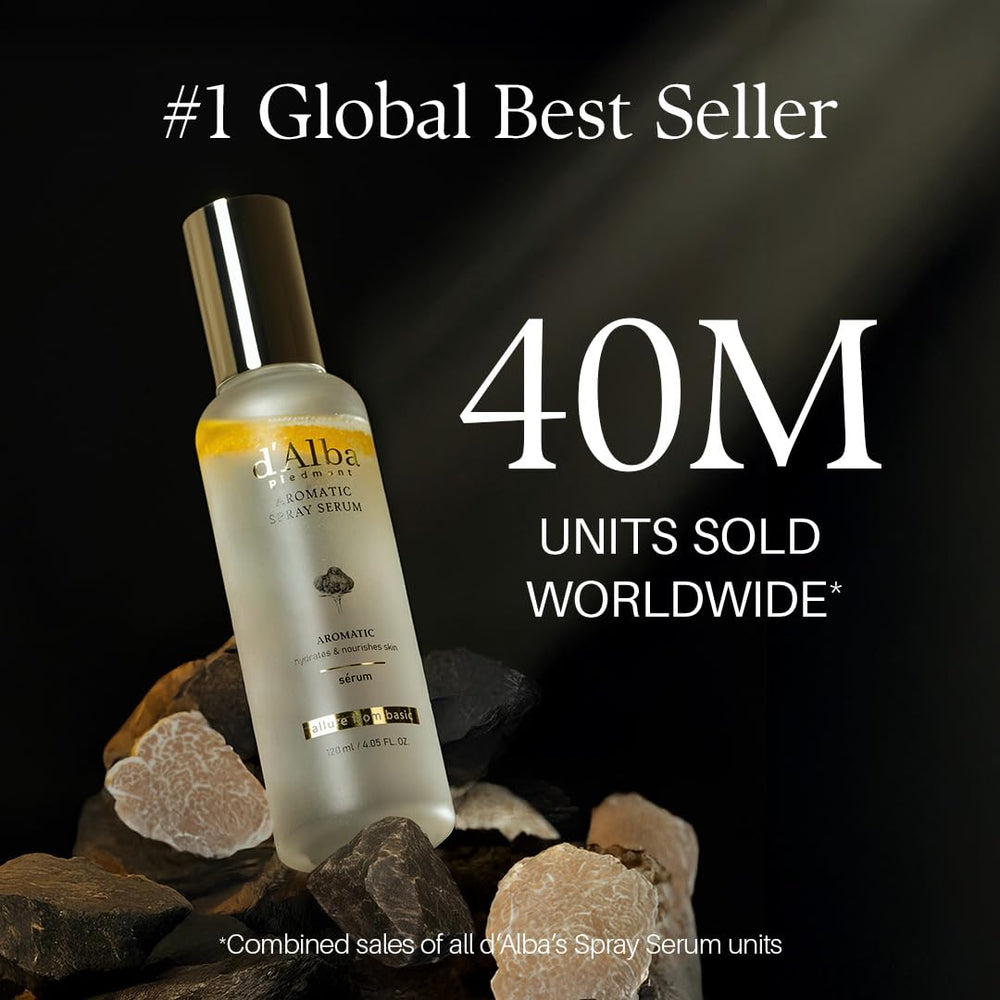 d'alba Piedmont rose water dispense highlighting 72 percent content for glow
