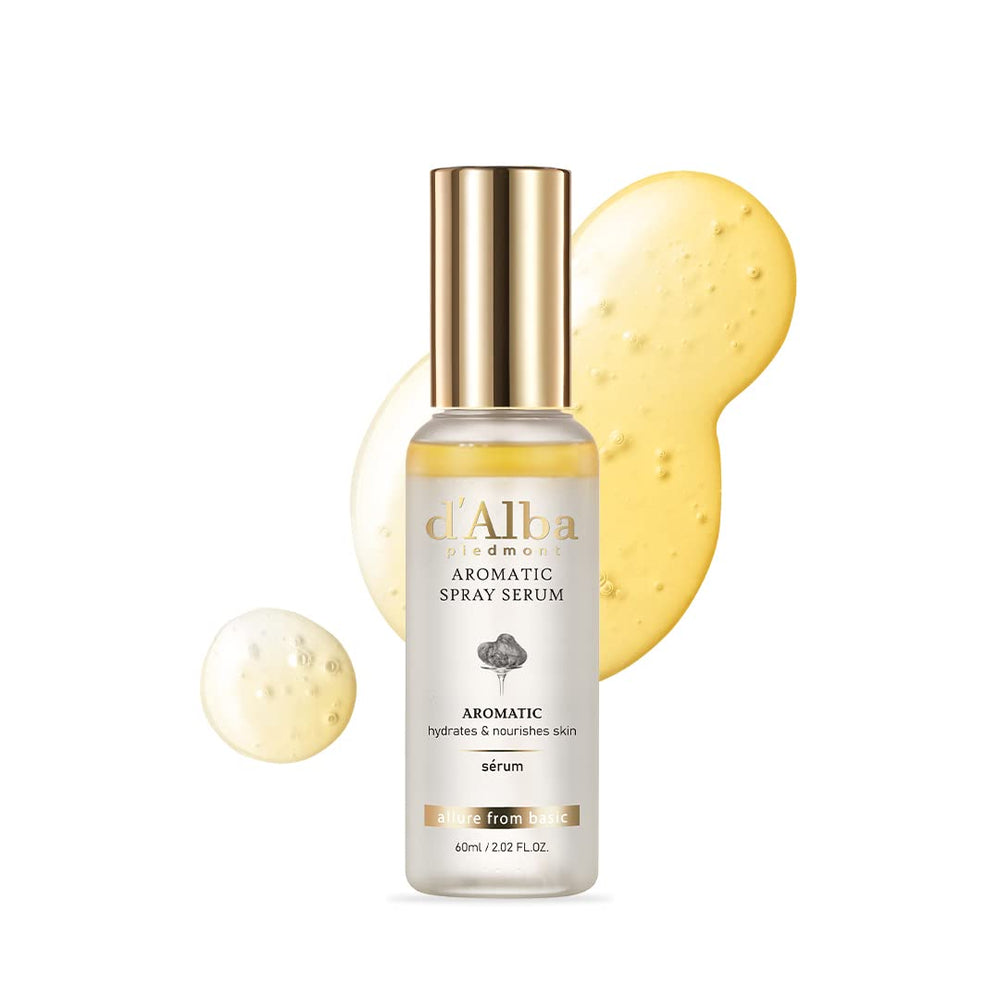 d'alba Piedmont truffle aromatic spray serum bottle close-up for deep hydration