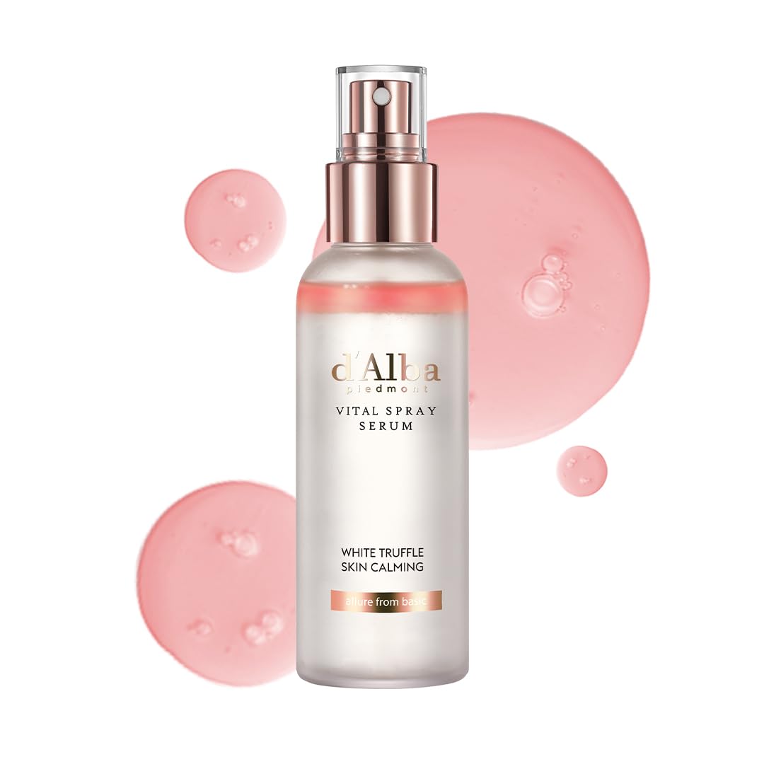 d'alba Piedmont truffle vital spray bottle delivers calming hydrating mist for sensitive skin