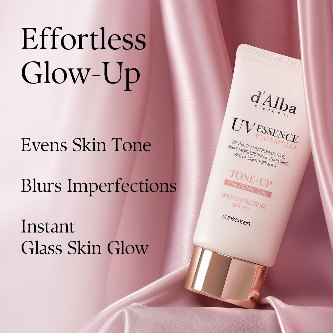 d'alba Piedmont Waterfull glow on skin after application