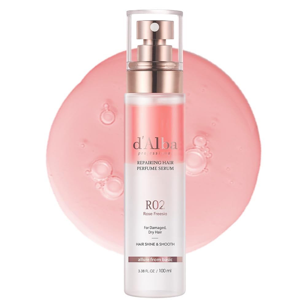 d'alba Piedmont white truffle serum bottle—premium care for nourished, shiny hair.