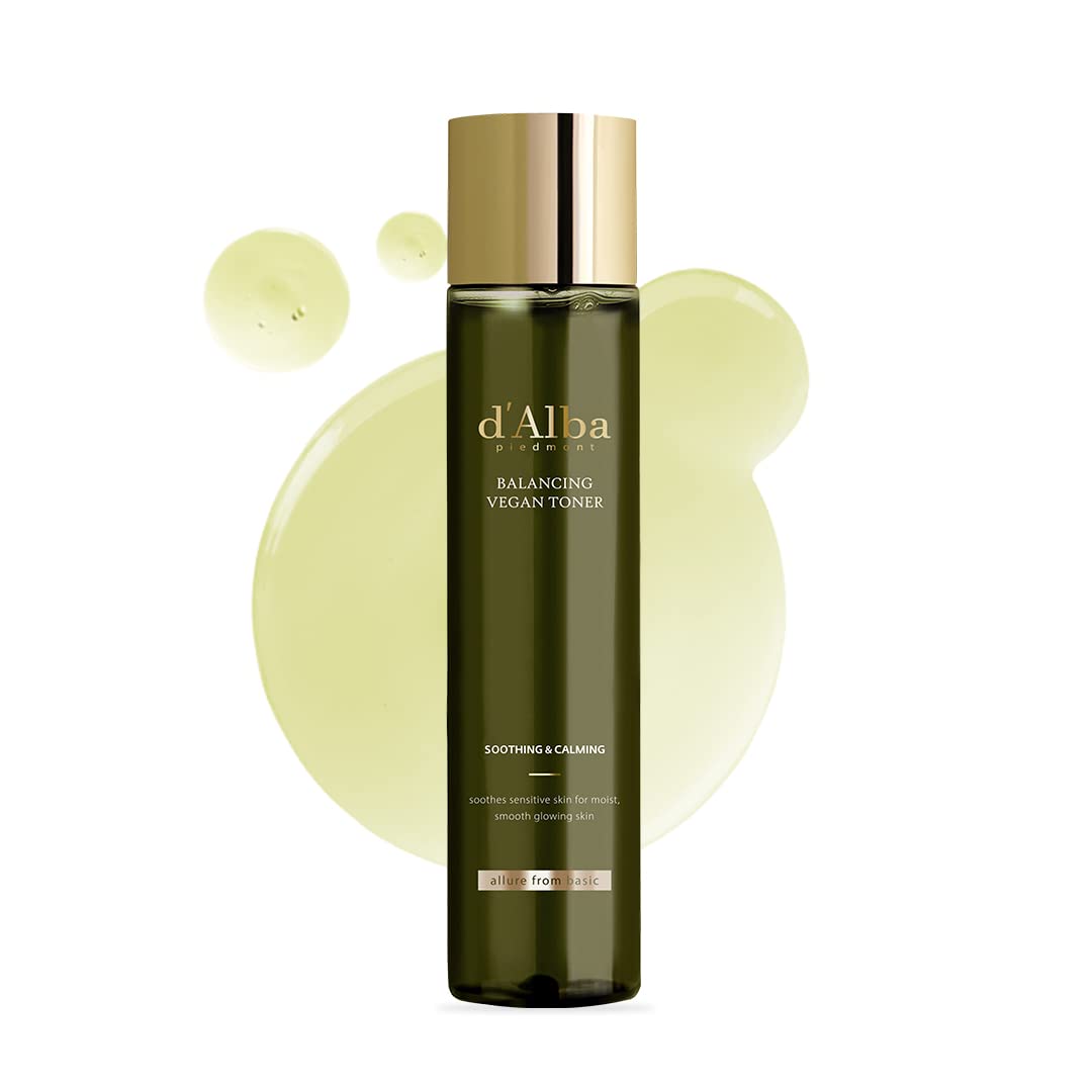 d'alba Piedmont White Truffle Toner bottle closeup highlighting antioxidant-rich Trufferol for skin prep