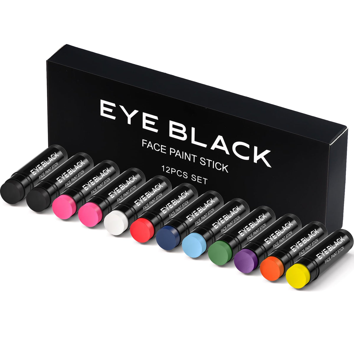 DALVGFN 12-pack eye black sticks field-ready for brighter days and clear ball tracking.