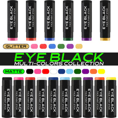DALVGFN anti-glare eye black sticks improve visibility under sun and stadium lights.