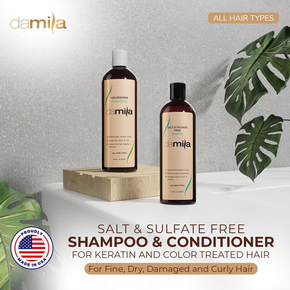 Damila sulfate-free conditioner bottle delivering hydrating nourishment.