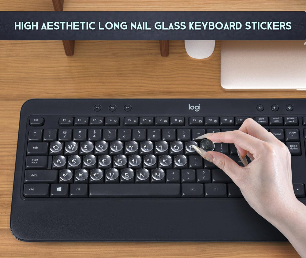 Dammomko durable keyboard stickers stay firmly attached during daily use.