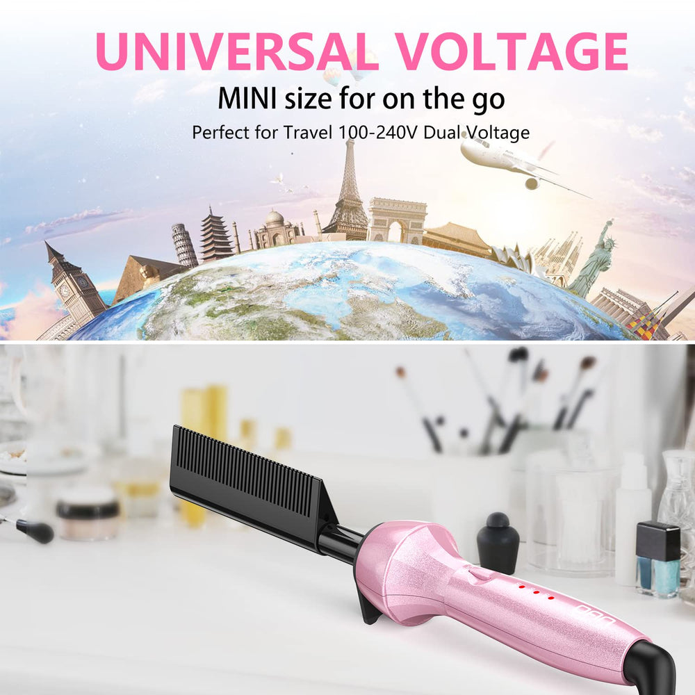 DAN Technology 500 High Heat hot comb reduces static and frizz for healthier-looking hair